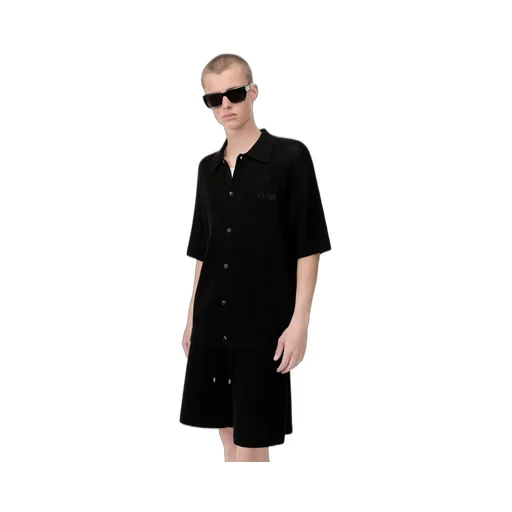 Amiri Crochet Mesh Shirt - Black