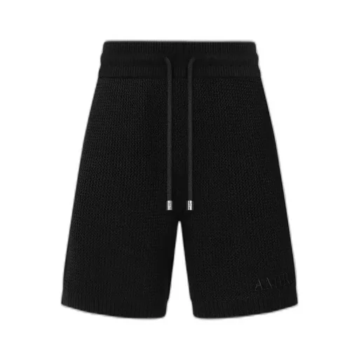 Amiri Crochet Mesh Short - Black