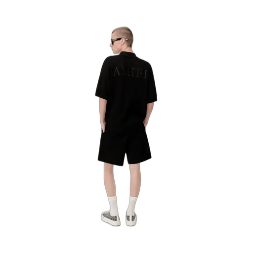 Amiri Crochet Mesh Short - Black