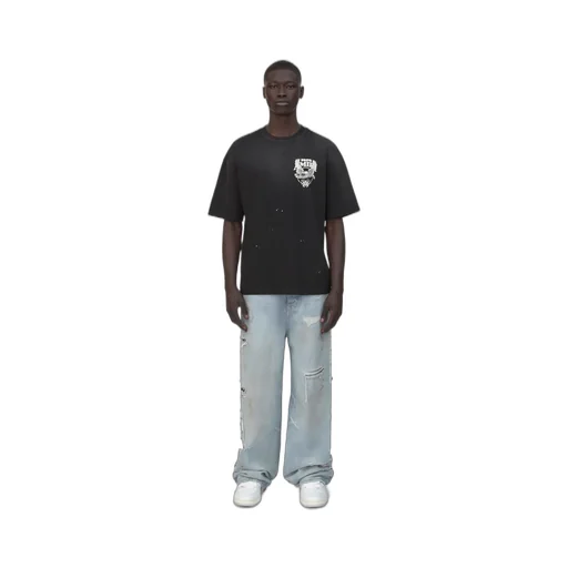 Amiri Eagle Oversized Tee - Black