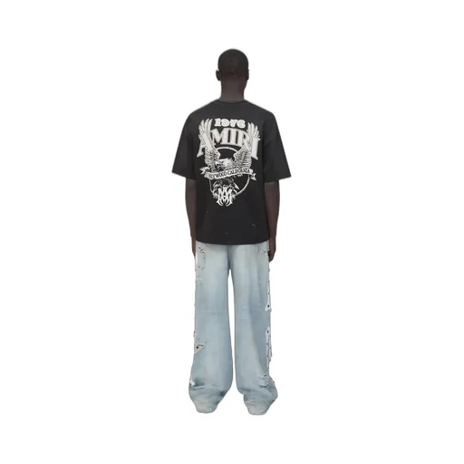 Amiri Eagle Oversized Tee - Black
