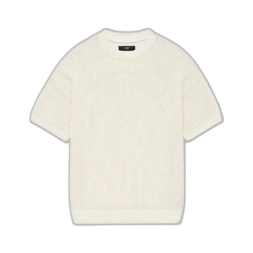 Amiri Crochet Mesh Tshirt - Ivory