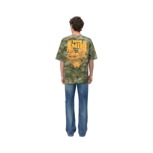 Amiri Eagle Oversized Tee - Camo