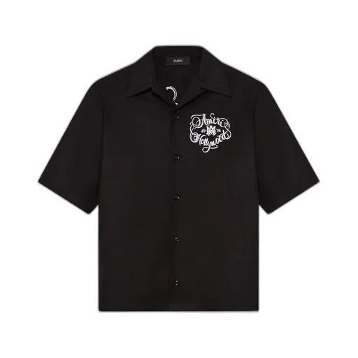 Amiri Hollywood Camp Shirt - Black