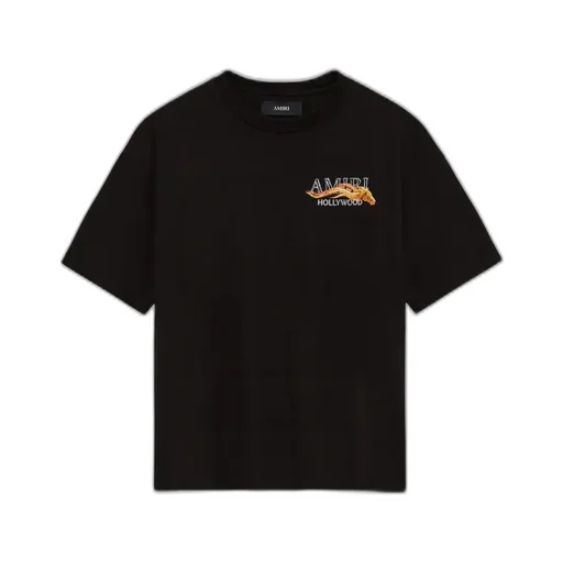 Amiri Hollywood Horse Oversized Tee - Black