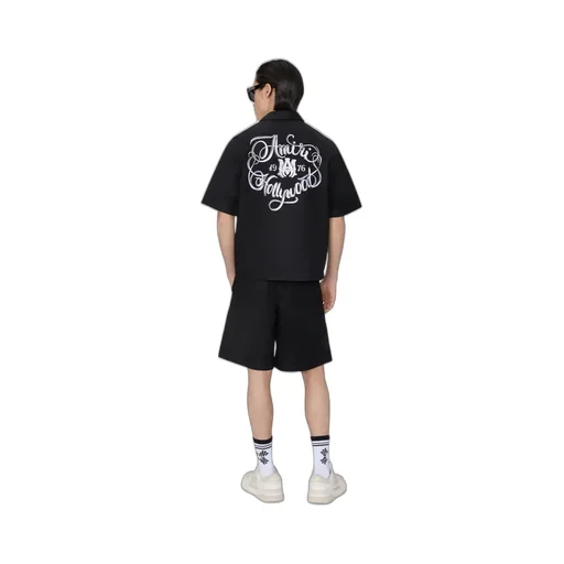 Amiri Hollywood Camp Shirt - Black