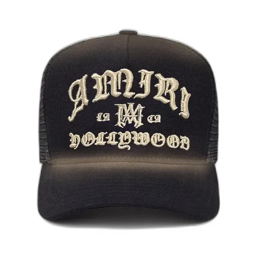 Amiri Hollywood Trucker Hat - Black