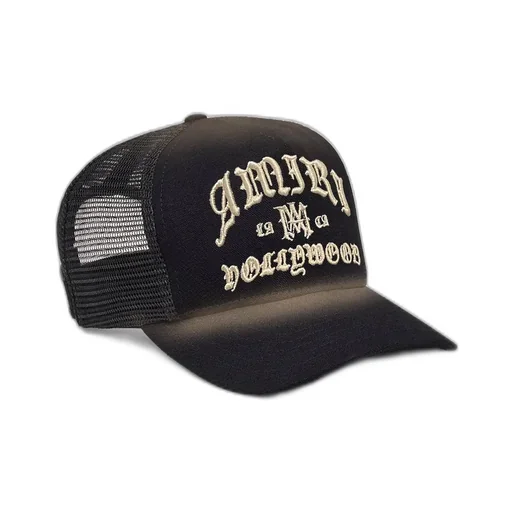 Amiri Hollywood Trucker Hat - Black