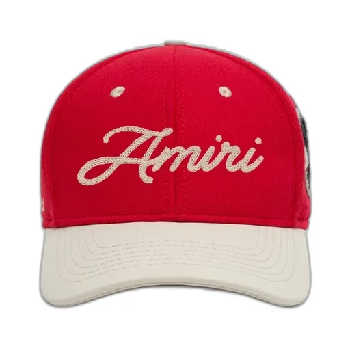 Amiri Panther Two Tone Hat - Deep Red