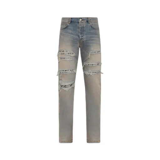 Amiri Snake Stud Slim Jean - Antique Indigo