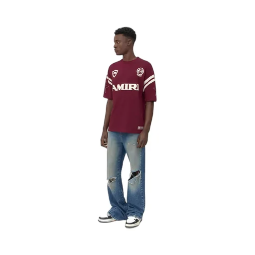 Amiri Sport Oversized Tee - Aged Port