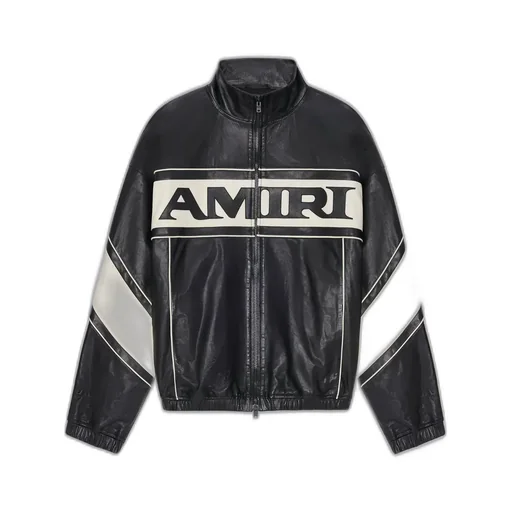 Amiri Sport Leather Jacket - Black