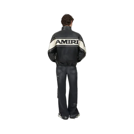 Amiri Sport Leather Jacket - Black