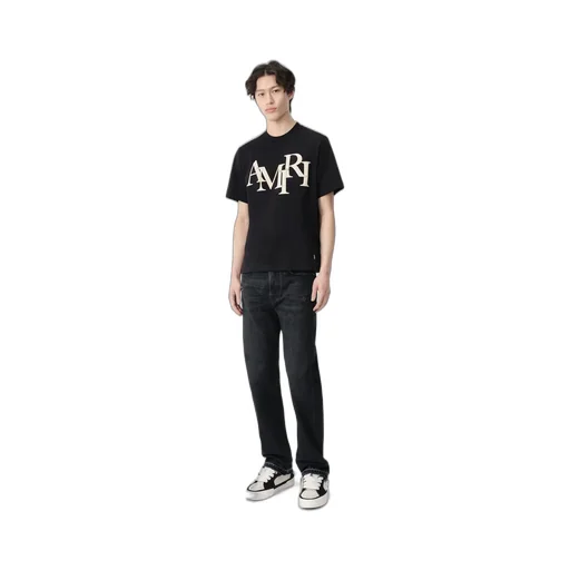 Amiri Staggered Tee - Black