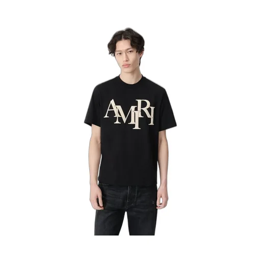 Amiri Staggered Tee - Black