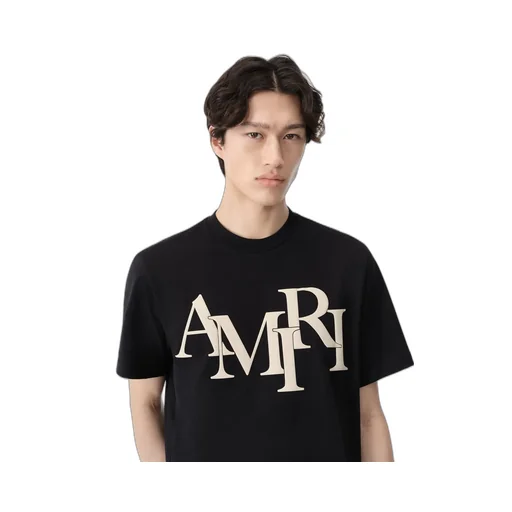 Amiri Staggered Tee - Black