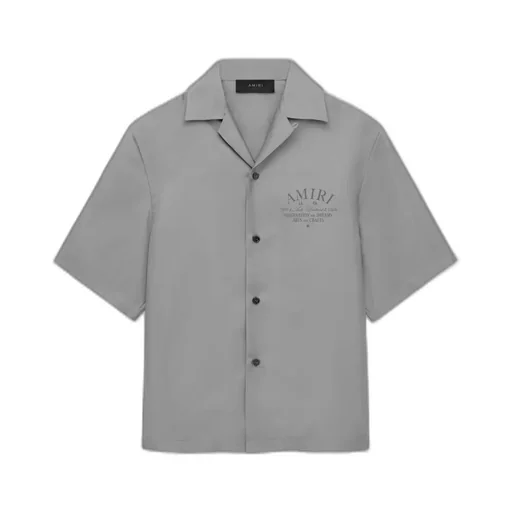 Arts District Bowling Shirt - Grey