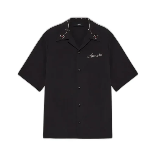 Amiri Stud Camp Shirt - Black