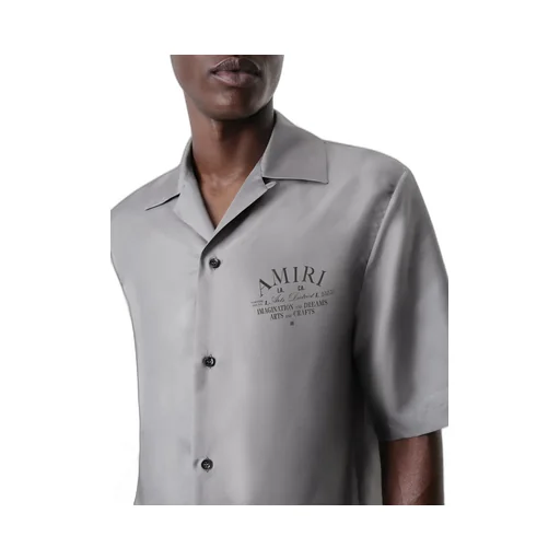 Arts District Bowling Shirt - Grey