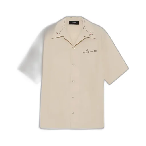 Amiri Stud Camp Shirt - Ivory