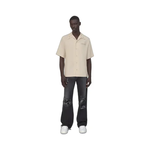 Amiri Stud Camp Shirt - Ivory