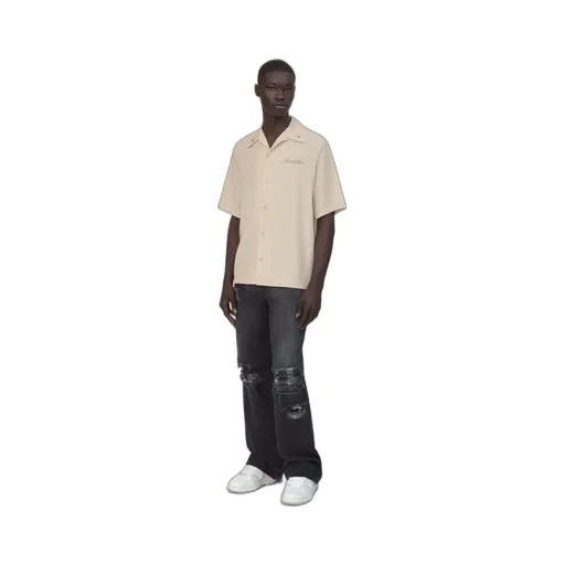 Amiri Stud Camp Shirt - Ivory