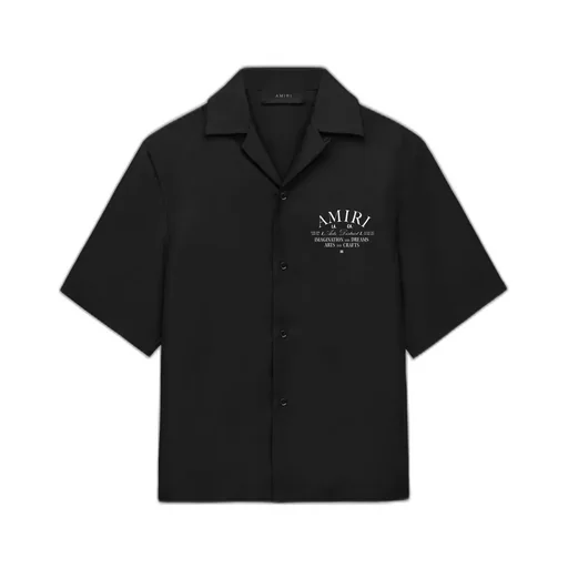 Arts District Bowling Shirt - Black