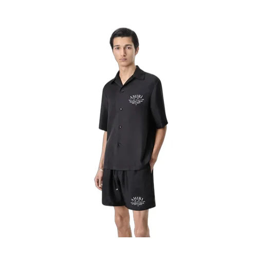 Arts District Bowling Shirt - Black