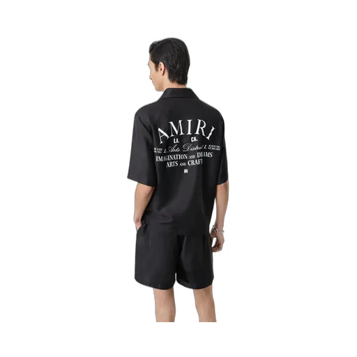 Arts District Bowling Shirt - Black