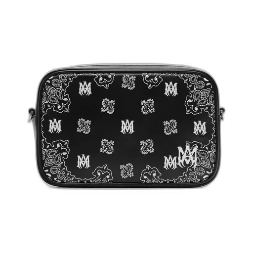 Bandana Embroidered Camera Case - Black