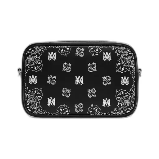 Bandana Embroidered Camera Case - Black