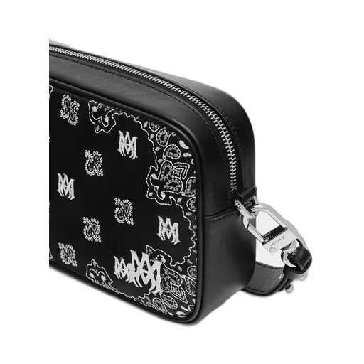 Bandana Embroidered Camera Case - Black