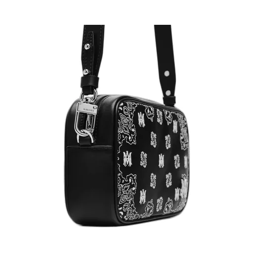 Bandana Embroidered Camera Case - Black
