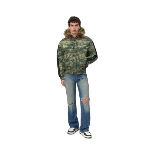 Bones Camo Hooded Down Jacket - Camo
