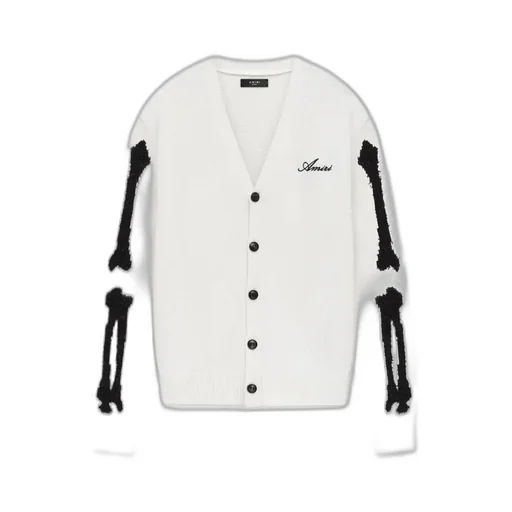 Bones Cardigan - White