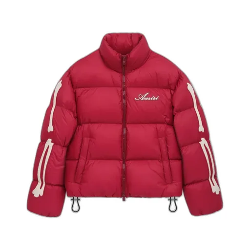 Bones Down Jacket - Deep Red
