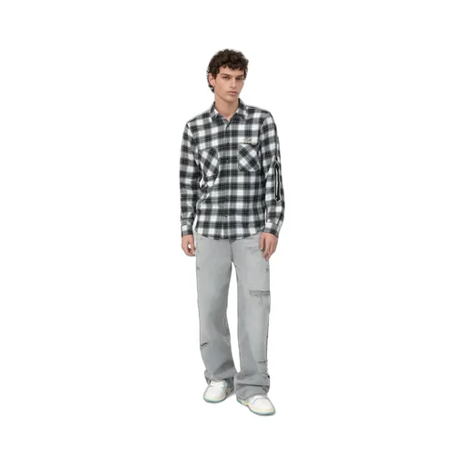 Bones Flannel Overshirt - Black