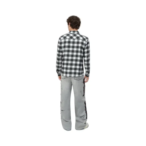 Bones Flannel Overshirt - Black