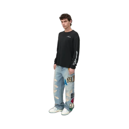 Bones Long Sleeve Tee - Black