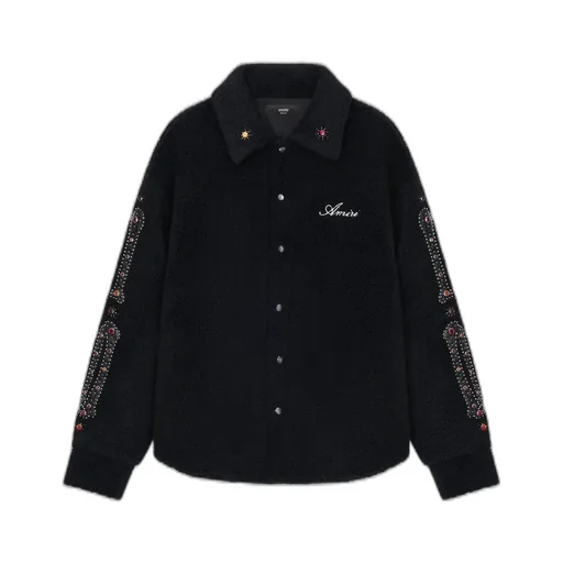 Bones Studded Overshirt - Black