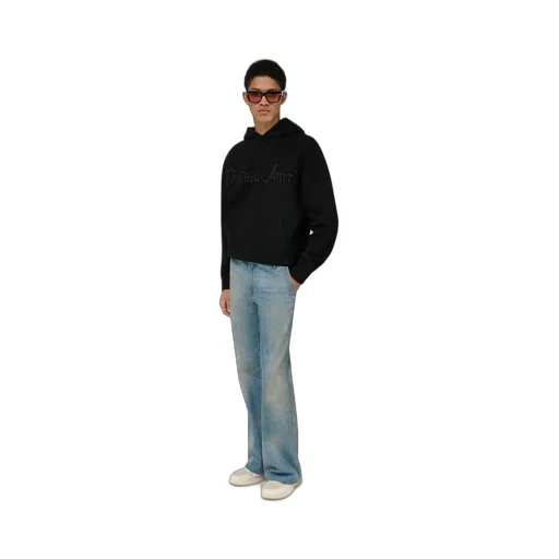 Chateau Amiri Tonal Oversized Hoodie - Black