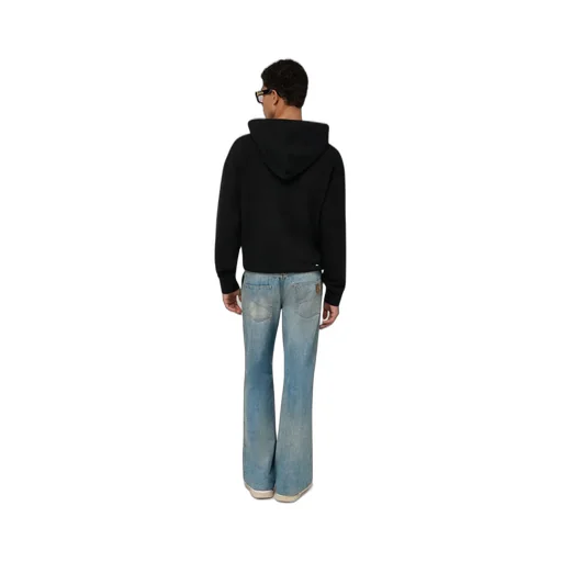 Chateau Amiri Tonal Oversized Hoodie - Black