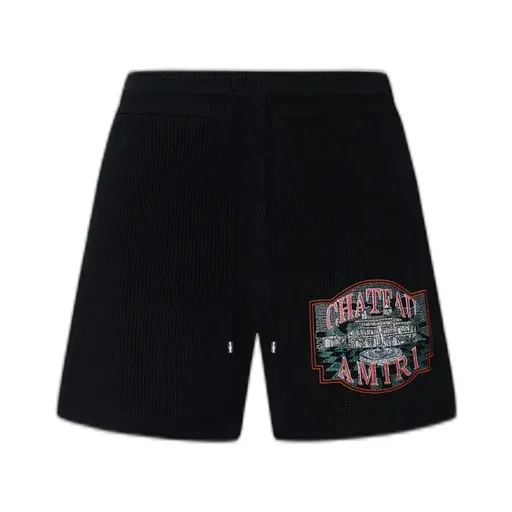 Chateau Amiri Crochet Short - Black