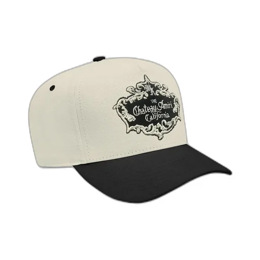 Chateau Crest Cotton Hat - Black