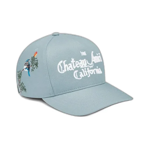 Chateau Floral Cotton Hat - Steel