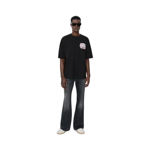 Chateau Sketch Oversized Tee - Black