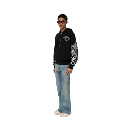 Chateau Sketch Zip Hoodie - Black