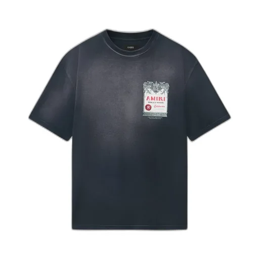 Chateau Stamp Oversized Tee - Black
