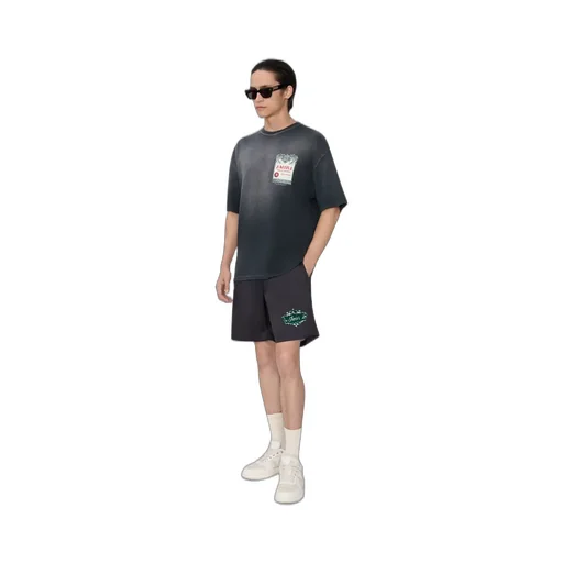 Chateau Stamp Oversized Tee - Black