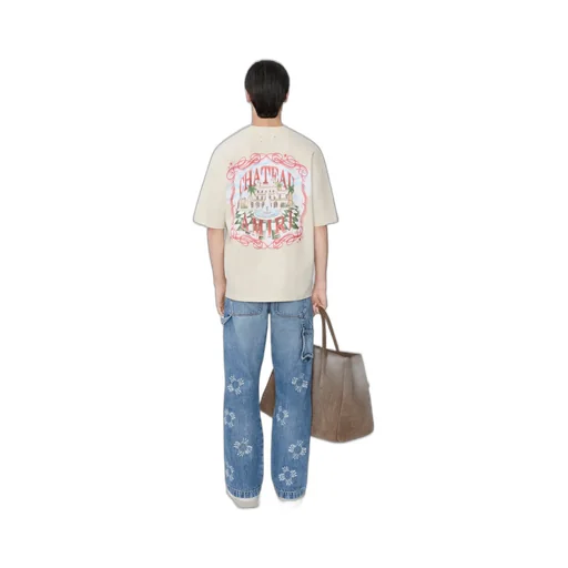 Chateau Sketch Oversized Tee - Ivory